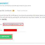 Cloudways Free SSL Installing - Digital Network Savvy