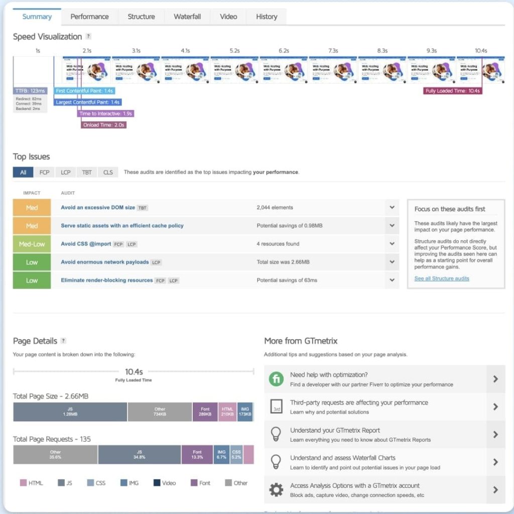 Dreamhost Page Load Speed - Digital Network Savvy