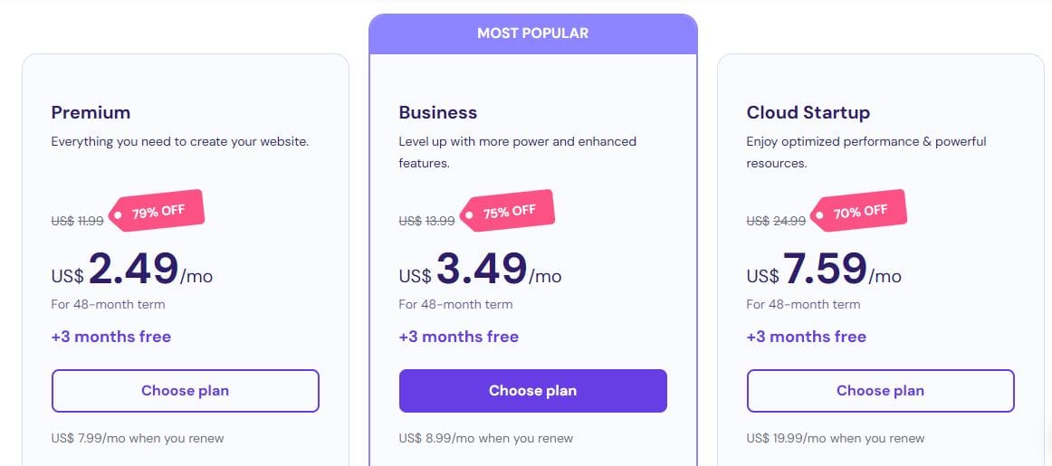 Hostinger Web Hosting Plans and Pricing - Digital Network Savvy