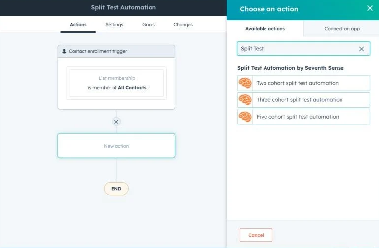 Hubspot Marketing Hub A and B Split Testing - Digital Network Savvy