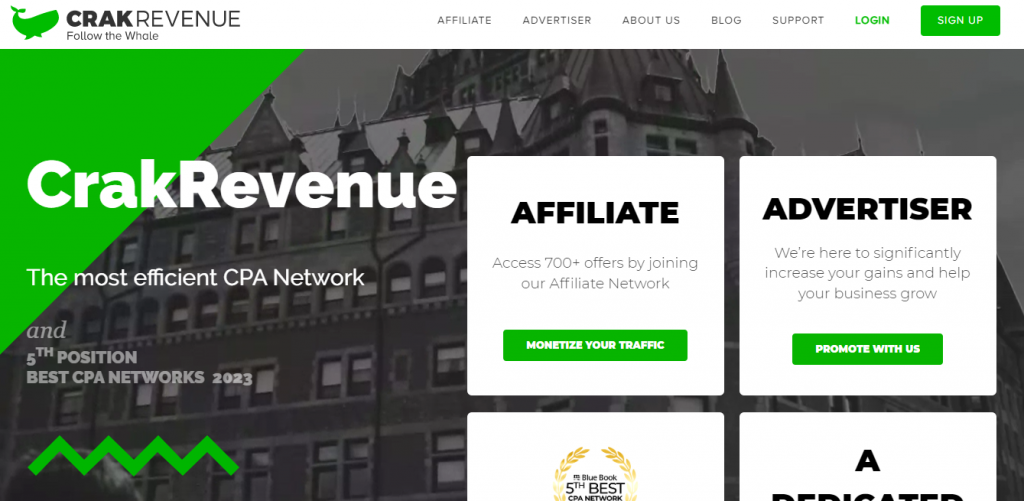 CrackRevenue CPA Marketing Ad Network