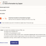 Zapier Formatter Tool - Digital Network Savvy