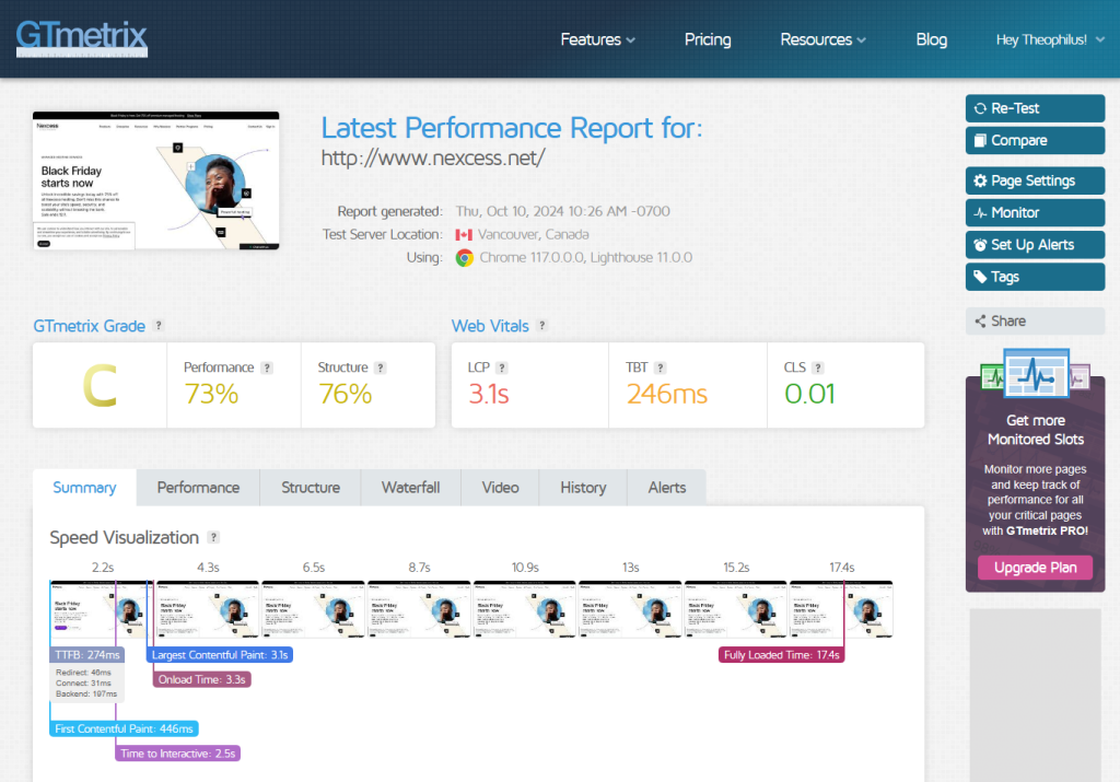 Nexcess Page Load Speed - Digital Network Savvy